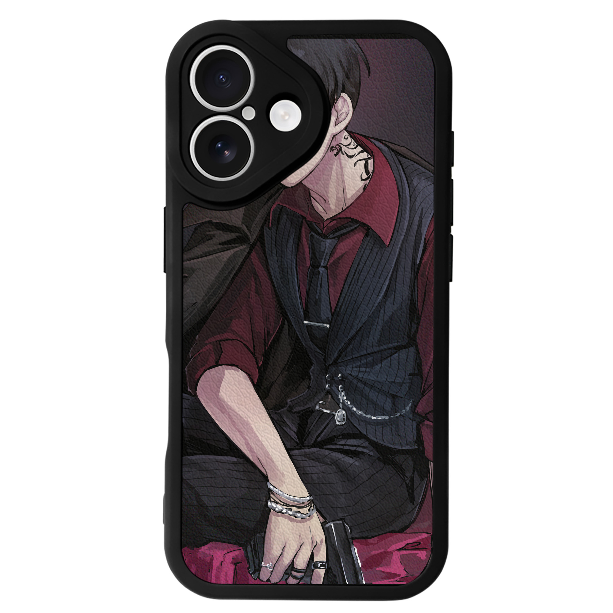 （画像用） 東京リベンジャーズ Tokyo Revengers 【iPhone 16シリーズ対応】シリコンスマホケース（レザー調） 材質：シリコン